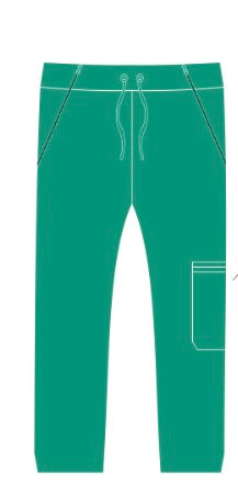 Medical 101 Uniform Essentials: Straight Leg Scrub Bottoms (Forest Green)